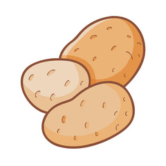 potatoes icon, potatoes vector illustration-simple illustration of potatoes, perfect for potatoes logos and icons