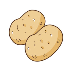 potatoes icon, potatoes vector illustration-simple illustration of potatoes, perfect for potatoes logos and icons