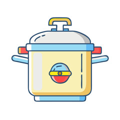 pressure cooker icon, pressure cooker vector illustration-simple illustration of pressure cooker, perfect for pressure cooker logos and icons