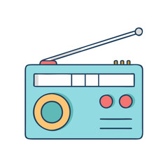 radio icon, radio vector illustration-simple illustration of radio, perfect for radio logos and icons