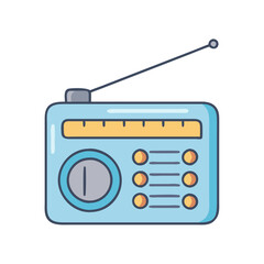 radio icon, radio vector illustration-simple illustration of radio, perfect for radio logos and icons