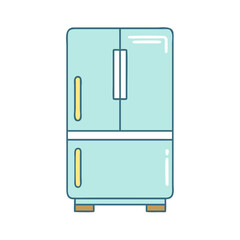 refrigerator icon, refrigerator vector illustration-simple illustration of refrigerator, perfect for refrigerator logos and icons