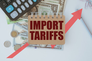Import tariffs increasing. Arrow going up