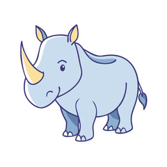 rhino icon, rhino vector illustration-simple illustration of rhino, perfect for rhino logos and icons