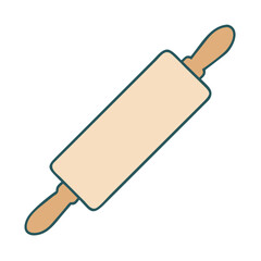 rolling pin icon, rolling pin vector illustration-simple illustration of rolling pin, perfect for rolling pin logos and icons