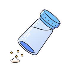 salt shaker icon, salt shaker vector illustration-simple illustration of salt shaker, perfect for salt shaker logos and icons