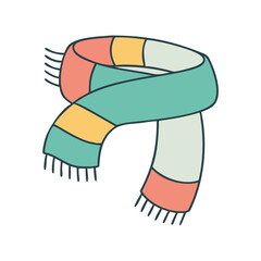 scarf icon, scarf vector illustration-simple illustration of scarf, perfect for scarf logos and icons