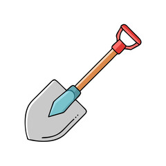 shovel icon, shovel vector illustration-simple illustration of shovel, perfect for shovel logos and icons