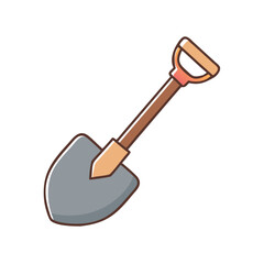 shovel icon, shovel vector illustration-simple illustration of shovel, perfect for shovel logos and icons