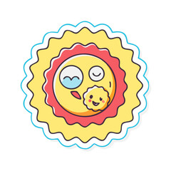 Obraz premium sticker icon, sticker vector illustration-simple illustration of sticker, perfect for sticker logos and icons