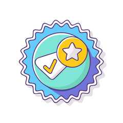 sticker icon, sticker vector illustration-simple illustration of sticker, perfect for sticker logos and icons