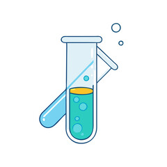 test tube icon, test tube vector illustration-simple illustration of test tube, perfect for test tube logos and icons
