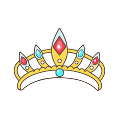 tiara icon, tiara vector illustration-simple illustration of tiara, perfect for tiara logos and icons