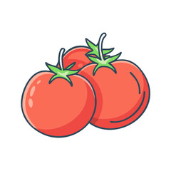tomatoes icon, tomatoes vector illustration-simple illustration of tomatoes, perfect for tomatoes logos and icons