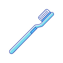 toothbrush icon, toothbrush vector illustration-simple illustration of toothbrush, perfect for toothbrush logos and icons