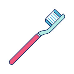 toothbrush icon, toothbrush vector illustration-simple illustration of toothbrush, perfect for toothbrush logos and icons