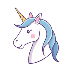 unicorn icon, unicorn vector illustration-simple illustration of unicorn, perfect for unicorn logos and icons