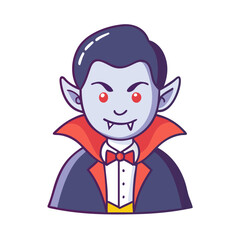 vampire icon, vampire vector illustration-simple illustration of vampire, perfect for vampire logos and icons