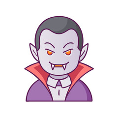 vampire icon, vampire vector illustration-simple illustration of vampire, perfect for vampire logos and icons