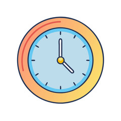 wall clock icon, wall clock vector illustration-simple illustration of wall clock, perfect for wall clock logos and icons