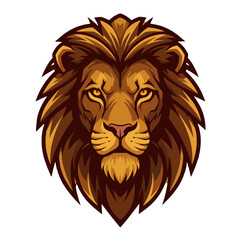 Obraz premium Majestic Lion Head A Powerful Portrait