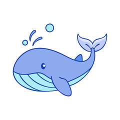whale icon, whale vector illustration-simple illustration of whale, perfect for whale logos and icons