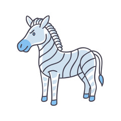 zebra icon, zebra vector illustration-simple illustration of zebra, perfect for zebra logos and icons