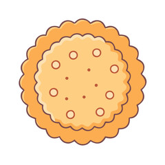 biscuit icon, biscuit vector illustration-simple illustration of biscuit, perfect for biscuit logos and icons