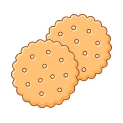 biscuit icon, biscuit vector illustration-simple illustration of biscuit, perfect for biscuit logos and icons