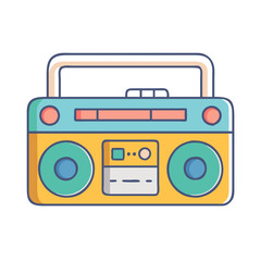 boom box icon, boom box vector illustration-simple illustration of boom box, perfect for boom box logos and icons