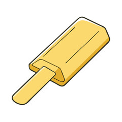 butter stick icon, butter stick vector illustration-simple illustration of butter stick, perfect for butter stick logos and icons
