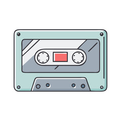 cassette tape icon, cassette tape vector illustration-simple illustration of cassette tape, perfect for cassette tape logos and icons