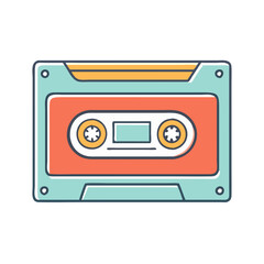 cassette tape icon, cassette tape vector illustration-simple illustration of cassette tape, perfect for cassette tape logos and icons