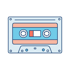cassette tape icon, cassette tape vector illustration-simple illustration of cassette tape, perfect for cassette tape logos and icons