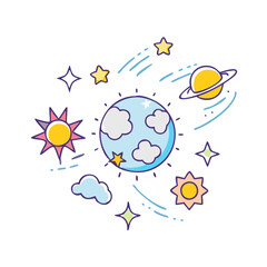 Fototapeta premium celestial icon, celestial vector illustration-simple illustration of celestial, perfect for celestial logos and icons