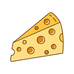 cheese icon, cheese vector illustration-simple illustration of cheese, perfect for cheese logos and icons