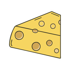 cheese icon, cheese vector illustration-simple illustration of cheese, perfect for cheese logos and icons
