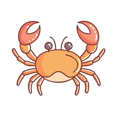 crab icon, crab vector illustration-simple illustration of crab, perfect for crab logos and icons