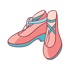 dance shoes icon, dance shoes vector illustration-simple illustration of dance shoes, perfect for dance shoes logos and icons