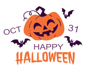 Set Hand drawn halloween labels 