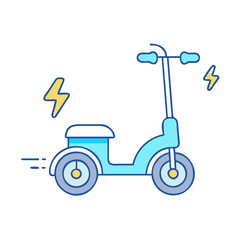electric scooter icon, electric scooter vector illustration-simple illustration of electric scooter, perfect for electric scooter logos and icons