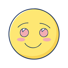 emoji icon, emoji vector illustration-simple illustration of emoji, perfect for emoji logos and icons