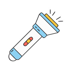 flashlight icon, flashlight vector illustration-simple illustration of flashlight, perfect for flashlight logos and icons