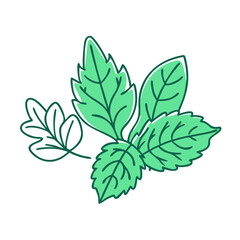 fresh herbs icon, fresh herbs vector illustration-simple illustration of fresh herbs, perfect for fresh herbs logos and icons