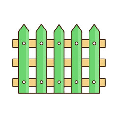 garden fence icon, garden fence vector illustration-simple illustration of garden fence, perfect for garden fence logos and icons