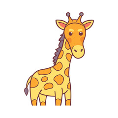 giraffe icon, giraffe vector illustration-simple illustration of giraffe, perfect for giraffe logos and icons
