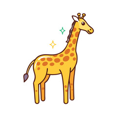 giraffe icon, giraffe vector illustration-simple illustration of giraffe, perfect for giraffe logos and icons