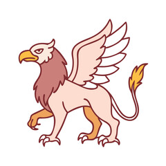 griffin icon, griffin vector illustration-simple illustration of griffin, perfect for griffin logos and icons