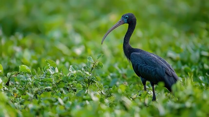 Ibis bird copy space ibis bird in wildlife ibis bird in nature ibis bird photo outdoors