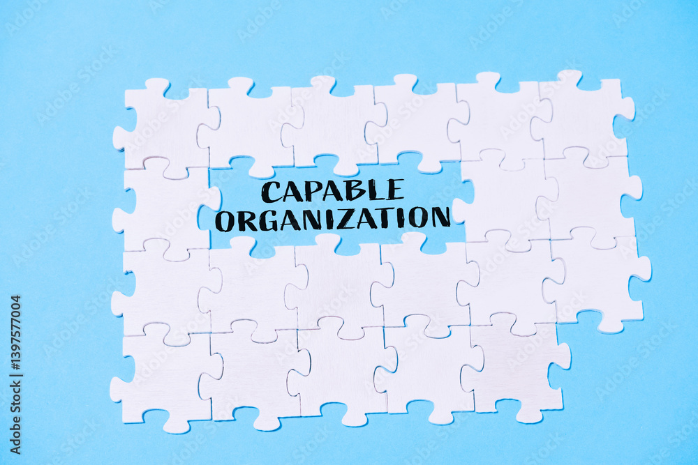 Poster jigsaw puzzle with the word 